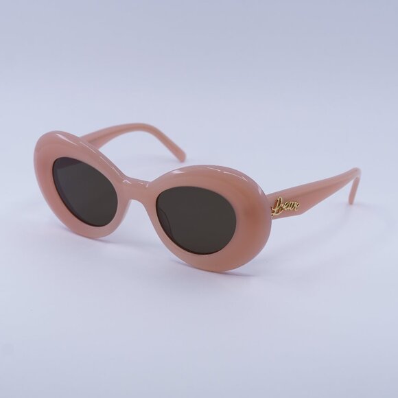 🕶️ New Loewe LW40112I 72E Sunglasses - Shiny Light Pink Frame, Brown Lenses - Picture 1 of 10
